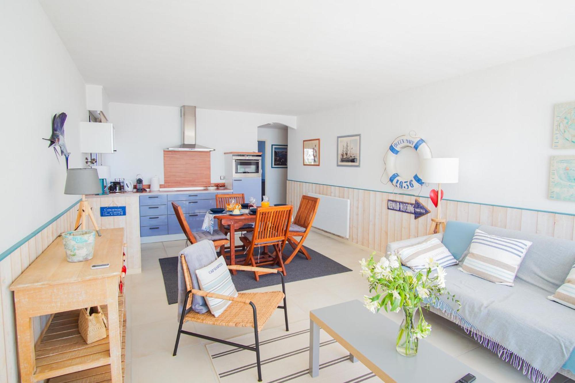 -Te Moana- Beau T2 Bis Surplombant La Mer Avec Parking Concarneau Exterior foto